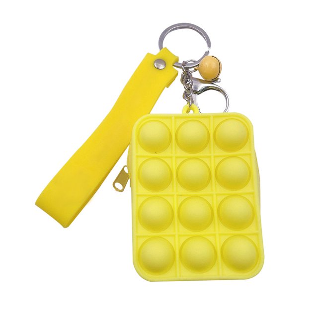 Wdftyju Bolsa de almacenamiento de monedas de burbuja de empuje de silicona, monedero antiestrés, bolsa, decoración de llavero Wdftyju 5ev8bq9yr2yl9la2D03