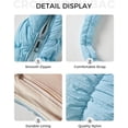 thumbnail image 3 of Puffer Quilted Crossbody Bags Purse Cloud Puffy Crescent Tote Bag Designer Dumpling Padded Shoulder Satchel for Women, 3 of 5
