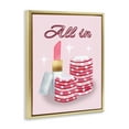 thumbnail image 4 of All In Poker Chips & Lipstick Gold Framed Floater Canvas Wall Art, design by Nina Jacobs, 4 of 10