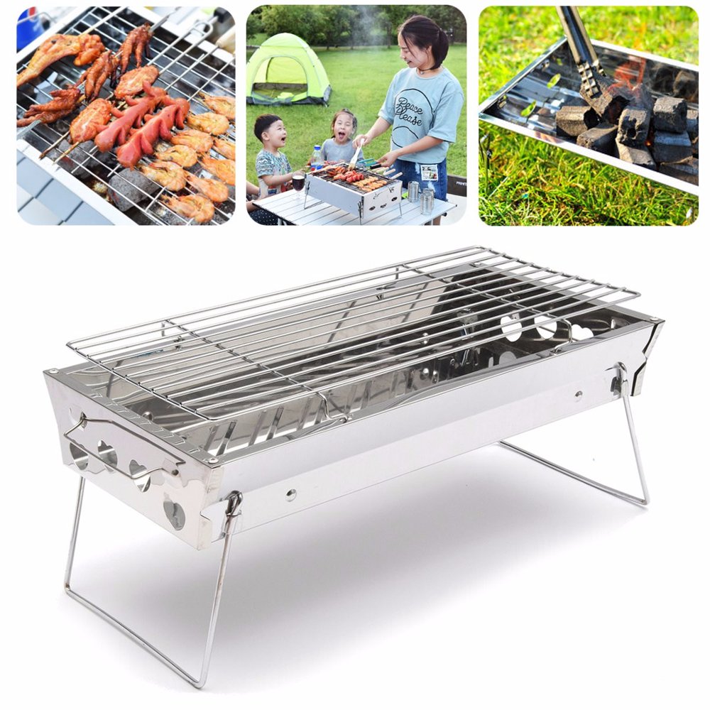 BBQ Charcoal Grill, Portable Folding Grill Barbecue Charcoal Grill