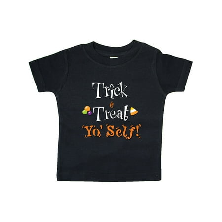 

Inktastic Trick or Treat Yo Self with Candy Corn Gift Baby Boy or Baby Girl T-Shirt