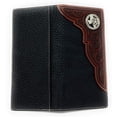 thumbnail image 4 of Western Premium Genuine Leather Tooled Men's Long Bifold Wallet premium cowboy wallets in 2 colors, 4 of 4