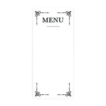 Koyal Wholesale Black Art Deco Printable Wedding Paper Menu Cards for DIY Printer, Pack of 52