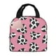 thumbnail image 1 of Easygdp heart with cow Bolsa Térmica Premium - Tela Oxford Impermeable, Gran Capacidad, Bolsillo Frontal, Unisex para Trabajo, Escuela, Actividades al Aire Libre y Picnics, 1 of 8