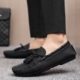 thumbnail image 6 of Men's Casual Loafers Slip On Leather Shoes Lightweight Driving Shoes Moccasins Classic Penny Loafer Flats Boat Shoes, 6 of 10