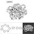 thumbnail image 1 of Spring Washer Washers Stainless Steel M6 50Pcs Stainless Steel Washer Gasket Spring Washers Lock Tools, 1 of 8