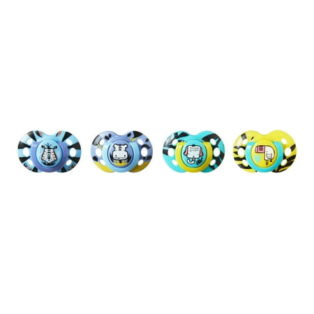UPC: 0666519333512 | Tommee Tippee Fun Style Pacifiers  Symmetrical Design  BPA-Free Silicone Binkies  6-18m  4-Count