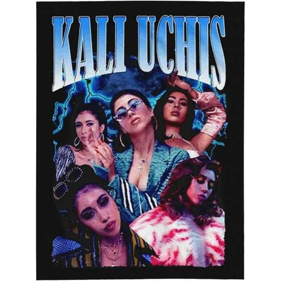 Kali Actress Uchis Flannel Blanket Air Conditioning Blanket Nap Blanket Sofa Throw Blanket Throw Blankets 60"X50"