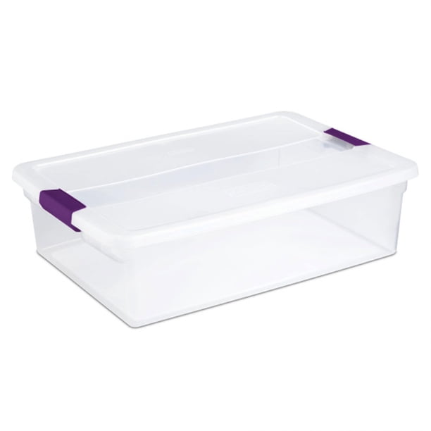 Caja de Almacenamiento Sterilite ClearView Apilable de 32 Qt