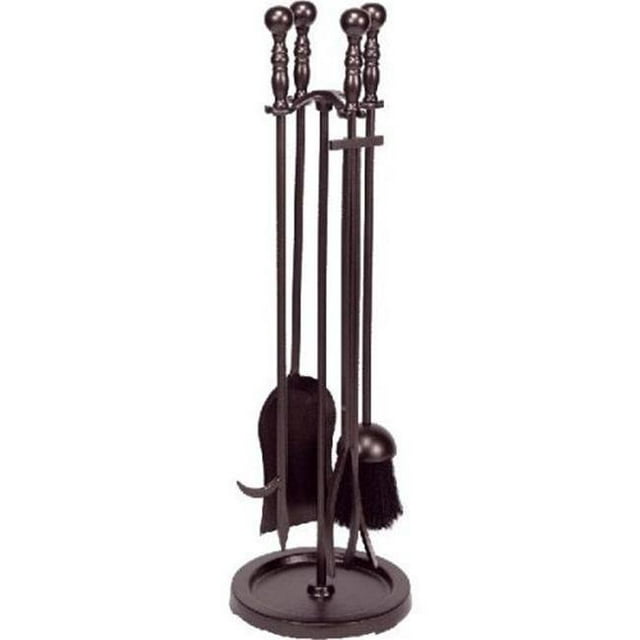 Fireplace Tool Set, Bronze - 5 Piece