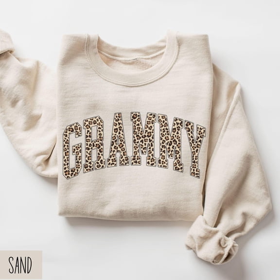 Leopard Print Grammy Sweatshirt, Leopardprint Grammy Sweater, Mothers Day, Grandma, Retro Grandma Sweatshirt, Leopard Grandma All Size S-5Xl