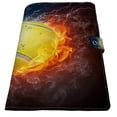 thumbnail image 2 of PKQWTM Tennis Ball In Fire And Water Book Cover Book Protector Book Sleeve Book Pouch Book Bag 6x9 inch, 2 of 4