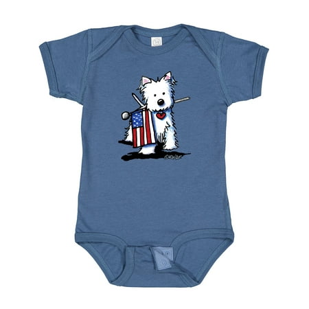

Inktastic US Flag Westie Gift Baby Boy or Baby Girl Bodysuit
