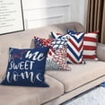 thumbnail image 4 of Dashan 4th of July Flower Pillow Cover 16x16 Set of 4,Red Blue Patriotic Cushion Cases for Couch Sofa Bed Home Decor, 4 of 6