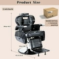 thumbnail image 5 of Heavy Duty Barber Chair, Hydraulic Recline Hair Chair for Barbershop, All Purpose Styling Chair for Beauty Shampoo Tattoo Pedicure,360 Degree Swivel, Height Adjustable, Removable Headrest, 5 of 7