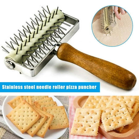 

HRSR Dough Spike Roller Wheel Bread Pie Pizza Pasta Hole Maker DIY Tool