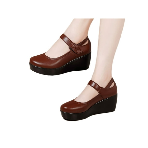 office brown wedges