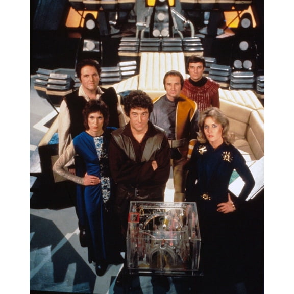 Blake's 7 Thomas Knyvette Chappell Keating Darrow in the Liberator 8x10 photo