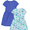 AQUA/BLUE, variant on Wonder Nation Girl's Short Sleeve Play Dress, Sizes 4-18 & Plus