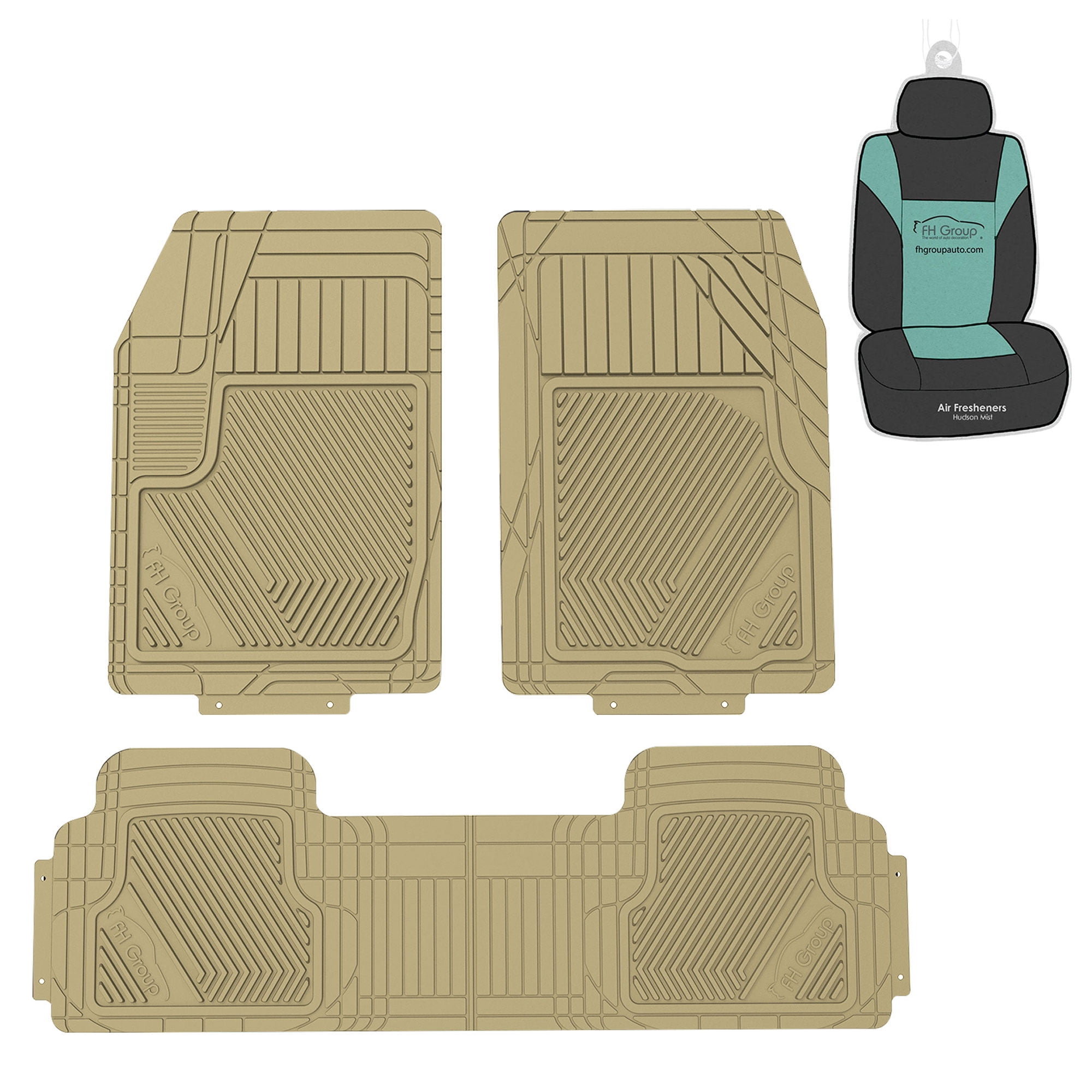 FH Group Heavy Duty Floor Mats All Weather Semi Custom