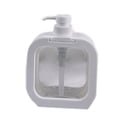 thumbnail image 1 of Botella vacía con bomba de loción, sin olor, transparente, PET, 500 ml, reciclable, rellenable, dispensador de loción para viajes., 1 of 5