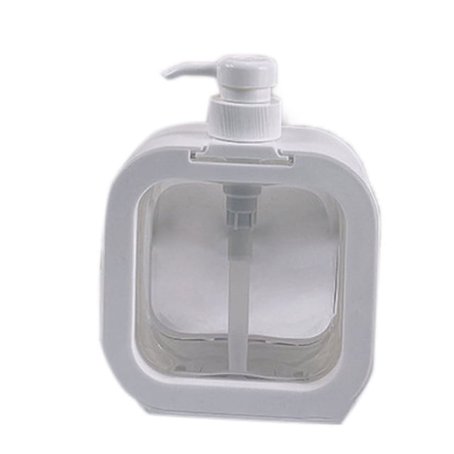Botella vacía con bomba de loción, sin olor, transparente, PET, 500 ml, reciclable, rellenable, dispensador de loción para viajes.