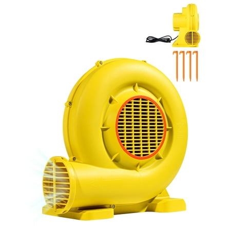 VEVOR Inflatable Blower, 680&750W, 1.0HP Bounce House Pump Commercial Air Blower for Inflatables,3400RPM ，Yellow