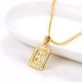 thumbnail image 4 of U7 Initial Monogram Necklace for Men Women Letter K 14K Gold Plated Pendant Script Name Jewelry Gift for Birthday Christmas, 4 of 7