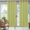 thumbnail image 3 of 1 Panel Outdoor Curtains for Patio Waterproof 54"x108" Vintage Fruit Green Weatherproof Privacy Outsides Curtains, Farmhouse Retro Solid Color Linen Texture Grommet Thermal Drapes for Cabana Porch, 3 of 8