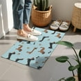 thumbnail image 4 of Dachshund Footprint Bone Door Rugs,Washable Non Slip Door Mats Indoor,Decorative Door Mats,Entry Mat Indoor for Entrance,Bedroom,Kitchen,Bathroom,16"x24", 4 of 6