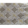 thumbnail image 4 of oneOone Georgette Viscose Fabric Leaves & Geometric Block Print Fabric By Yard 42 Inch Wide, 4 of 4