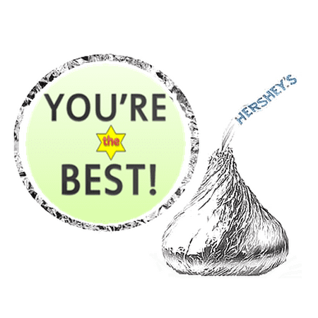 216 You're the Best Party Favor Hershey's Kisses Stickers /