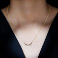 thumbnail image 4 of Rosec Jewels Lab Grown Diamond Infinity Necklace - Angel Wings Necklace for Valentines Day - EF-VS Quality, 10K Yellow Gold, 4 of 7