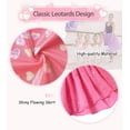 thumbnail image 6 of Lanbubble Girls Gymnastics Leotards Sleeveless Ballet Leotard for Girl Dance Outfit with Skirt Hair Scrunchie 5-9 Years, 6 of 7