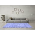 thumbnail image 3 of Ahgly Company Machine Washable Indoor Rectangle Abstract Blue Modern Area Rugs, 4' x 6', 3 of 4