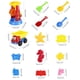 thumbnail image 1 of Juego de playa Vhermosa kit de herramientas al aire libre para niños 11/13 piezas color Aleatorio, 1 of 8