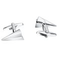 thumbnail image 3 of KLKCMS Men's Brass Cufflinks Business Dress Shirts Claw Modelling Cuff Nails #4-Paper 4-Paper Plane, 3 of 7