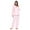 Pink, variant on Casual Nights Women's Long Sleeve Rayon Button Down Pajama Set