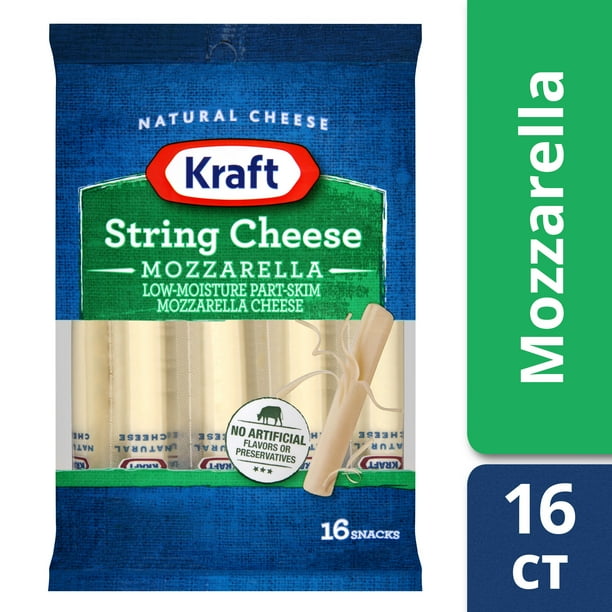 Kraft Mozzarella String Cheese Sticks, 16 ct 16.0 oz Packageed