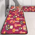 thumbnail image 2 of Kitchen Rugs Sets Of 2,Colorful Spotted Mushroom Red Pattern Anti Fatigue Kitchen Mat Rugs Non Slip Washable,Decorative Kitchen Floor Mats for Kitchen,Sink,Laundry,17"x47"+17"x47", 2 of 5