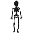 thumbnail image 2 of KeirineCC Hanging Halloween Skeleton Decor, 11.4 Inch Size Lighted Skeleton Full Body Realistic Human Bones with Posable Joints for Halloween Pose Skeleton Prop Decoration (Lighted), 2 of 5