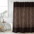 thumbnail image 4 of Zebras Print Bathroom Shower Curtains with 12 Hooks Polyester Waterproof Shower Curtain for Stalls and Bathtubs Abstract Animal Skin Texture Brown Decorative Bathroom Privacy Curtain 36x72 Inches, 4 of 9