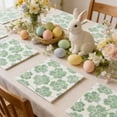 thumbnail image 6 of AURIGATE Easter Paper Napkins 4.92in, 20-Count Disposable Spring Holiday Napkins with Bunny, Clover & Bee Patterns, Easter Party Supplies for Table Decor, Brunch & Dessert Table, 6 of 6