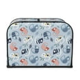 thumbnail image 2 of Daiia Cute Chameleons On Blue Pattern 4 slice Toaster Cover, Toaster Appliance Dust-proof Cover For Kitchen Small Appliance Dust Cover and Fingerprint Protection, 2 of 7