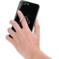 thumbnail image 2 of SHAR 5 Pcs (Bordure Argentée en Forme de Fleur de Prunier) Support de Doigt, Support de Cellulaire, Rotation 360° Support Universel en Métal, Support de Téléphone Compatible avec Téléphone Intelligent, 2 of 5