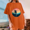 thumbnail image 2 of IROINNID Womens Short Sleeve Summer Beach Crew Neck Printed Casual Fashion Top Loose Pullover T-shirt Spring Saving, 2 of 7