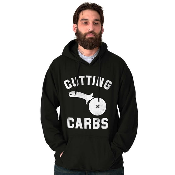 Cutting Carbs Pizza Cutter Foodie Hoodie Sweatshirt Women Men Brisco Brands S