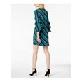 thumbnail image 2 of INC $99 Womens New 1009 Blue Jewel Neck Petal Sleeve Shift Formal Dress 10 B+B, 2 of 4