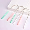 thumbnail image 2 of Raspador de lengua de acero inoxidable, cepillo limpiador de lengua Oral, higiene bucal, alta calidad, 1 unidad, 2 of 4