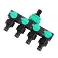 thumbnail image 1 of Kuntesetty 4 Way Hose Splitter Water Divider Easy to Install Water Separator Switch Control Blue, 1 of 10